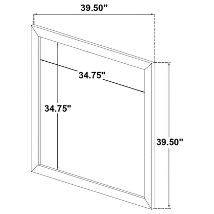 Ines Dresser Mirror White High Gloss