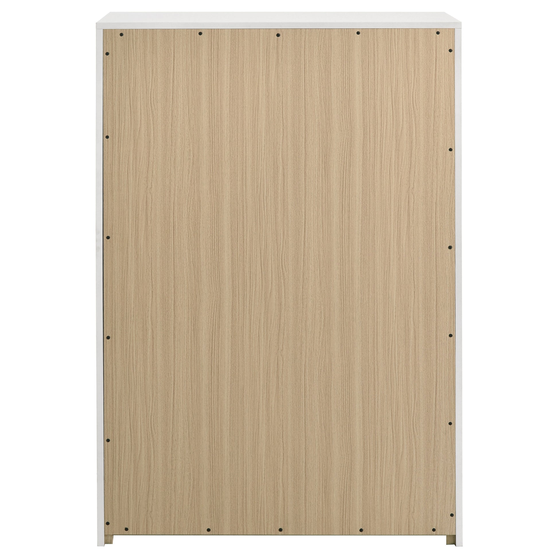Ines 5-drawer Bedroom Chest of Drawers White High Gloss