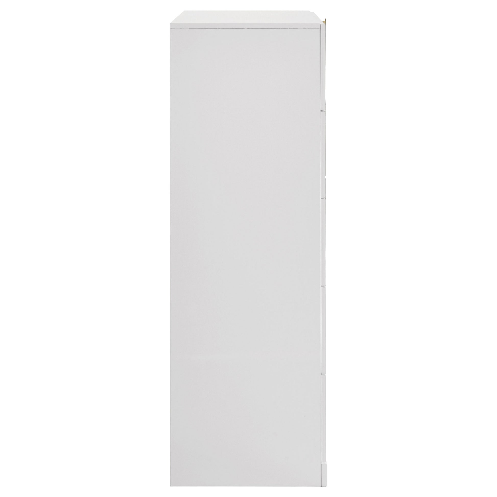 Ines 5-drawer Bedroom Chest of Drawers White High Gloss