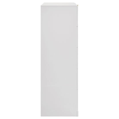 Ines 5-drawer Bedroom Chest of Drawers White High Gloss