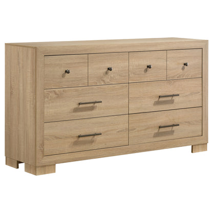 Arielle 5-piece Queen Bedroom Set Light Oak