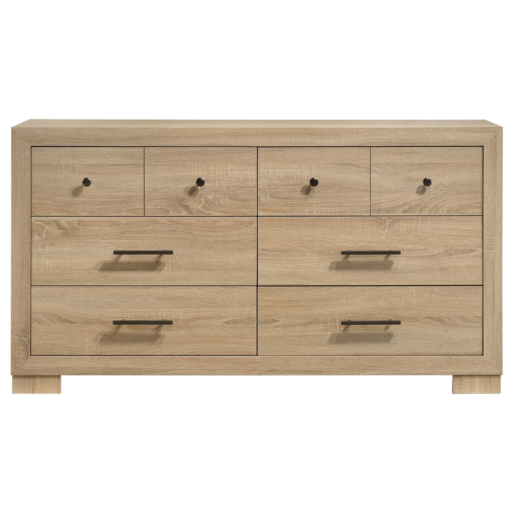 Arielle 6-drawer Bedroom Dresser Cabinet Light Oak