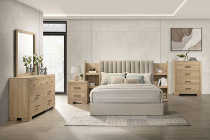 Arielle 6-drawer Bedroom Dresser Cabinet Light Oak