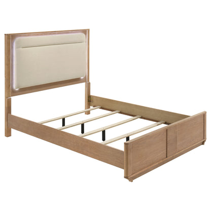 Leanne 4-piece Queen Bedroom Set Light Oak