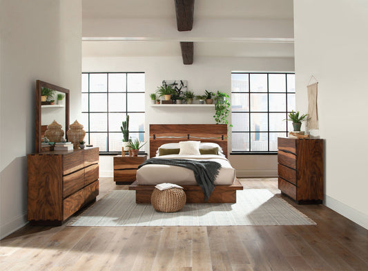 Winslow 5-piece California King Bedroom Set Smokey Walnut - The Sleep Loft - Online Mattress Showroom NYC