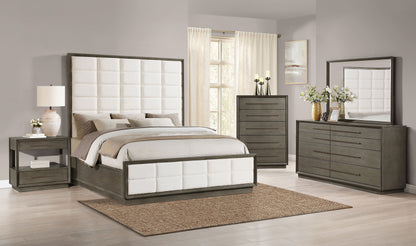 Durango 80-inch Eastern King Panel Bed Taupe Oak