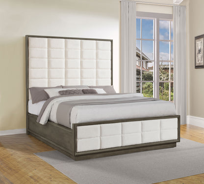 Durango 80-inch California King Panel Bed Taupe Oak