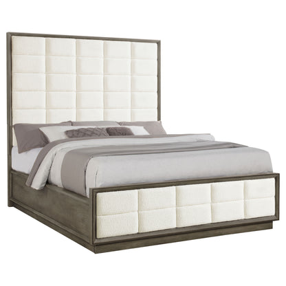 Durango 80-inch California King Panel Bed Taupe Oak
