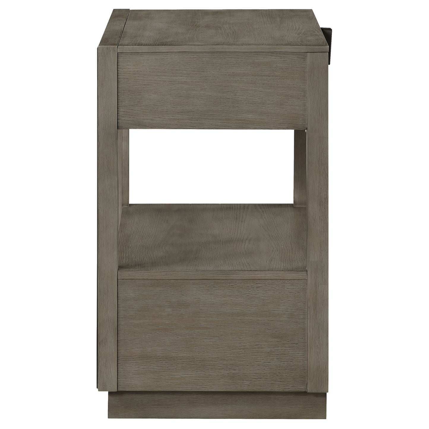 Durango 2-drawer Nightstand Bedside Table Taupe Oak