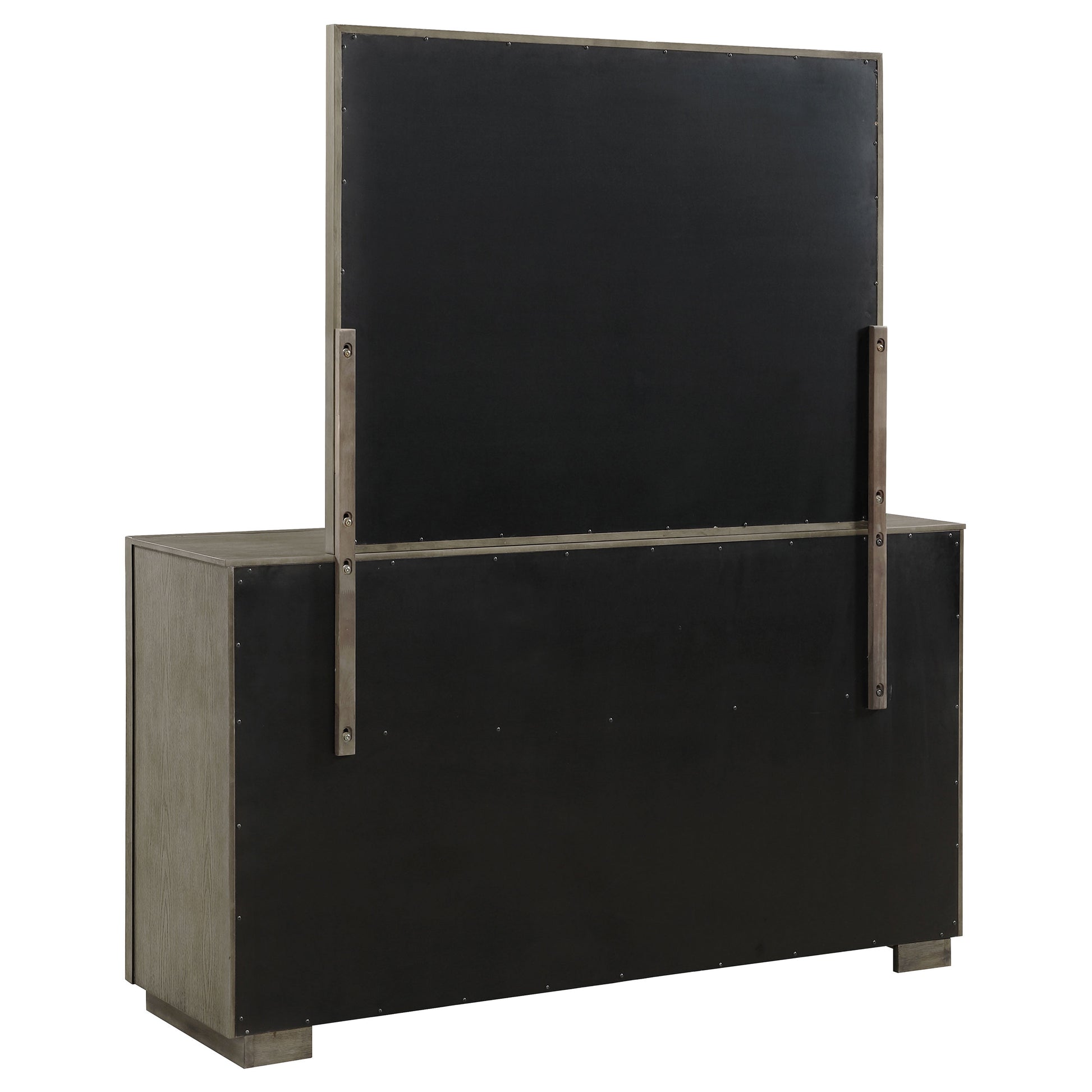 Durango 8-drawer Dresser and Mirror Taupe Oak