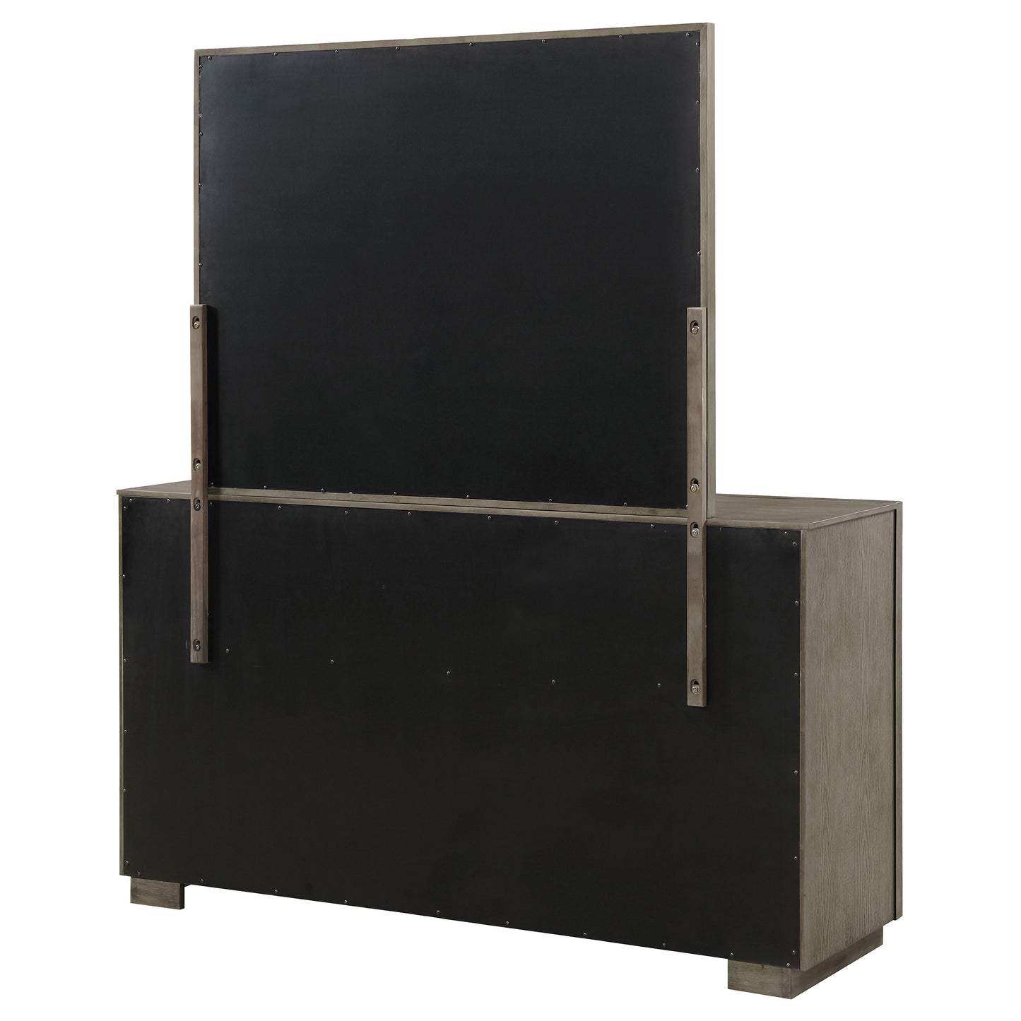 Durango 8-drawer Dresser and Mirror Taupe Oak