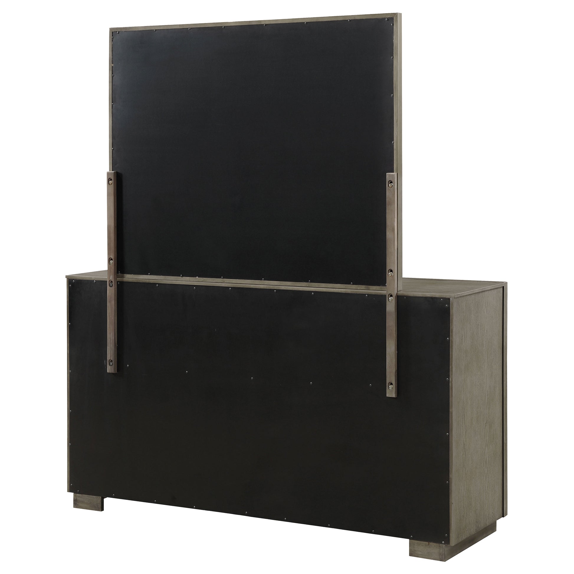 Durango 8-drawer Dresser and Mirror Taupe Oak
