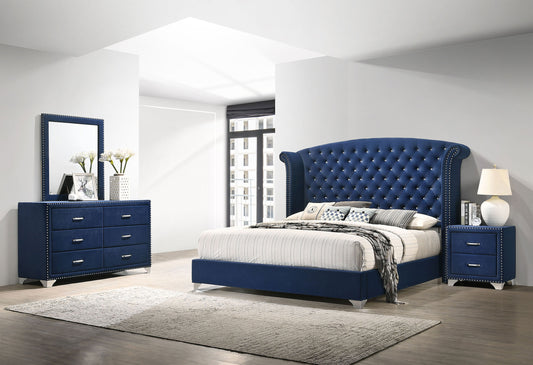 Melody 4-piece California King Bedroom Set Pacific Blue - The Sleep Loft - Online Mattress Showroom NYC