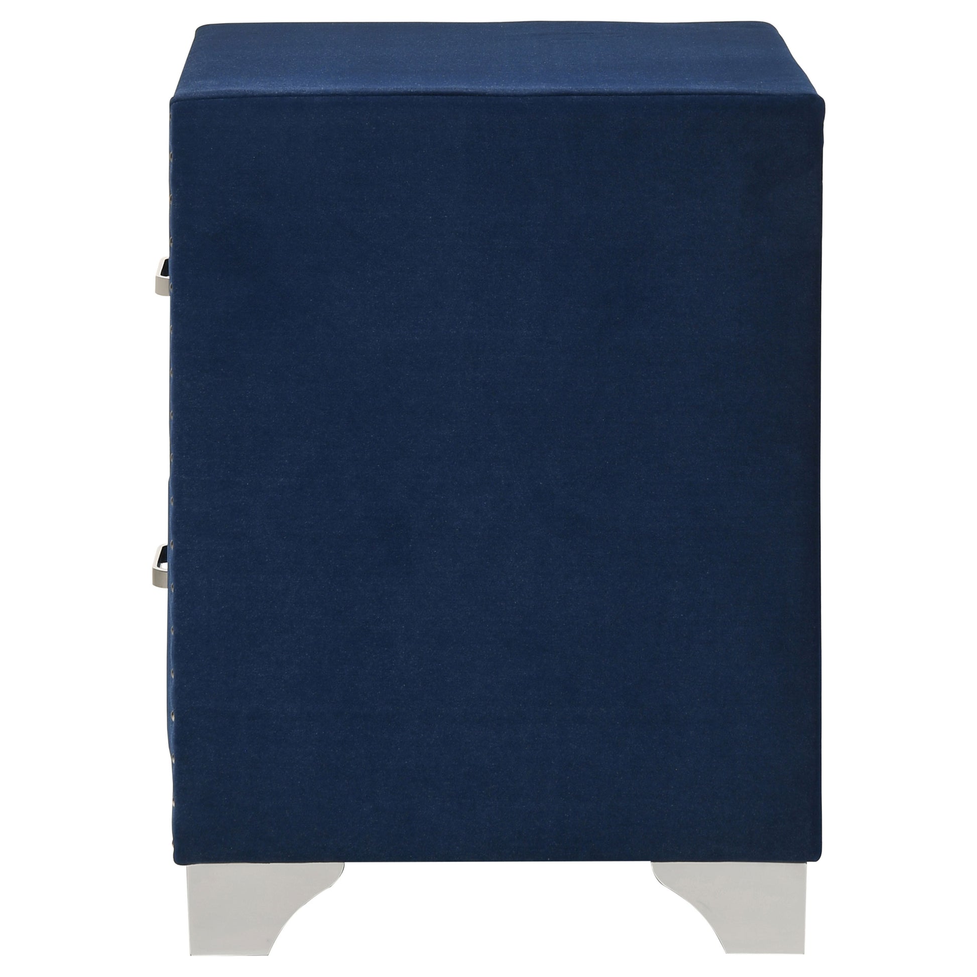 Melody Upholstered 2-drawer Nightstand Pacific Blue