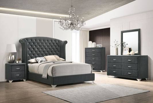 Melody 5-piece Eastern King Bedroom Set Grey - The Sleep Loft - Online Mattress Showroom NYC