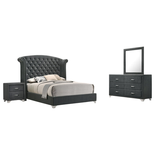 Melody 4-piece California King Bedroom Set Grey - The Sleep Loft - Online Mattress Showroom NYC