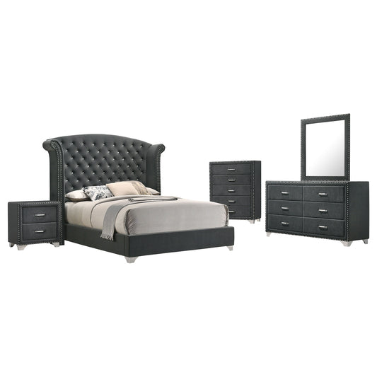 Melody 5-piece California King Bedroom Set Grey - The Sleep Loft - Online Mattress Showroom NYC