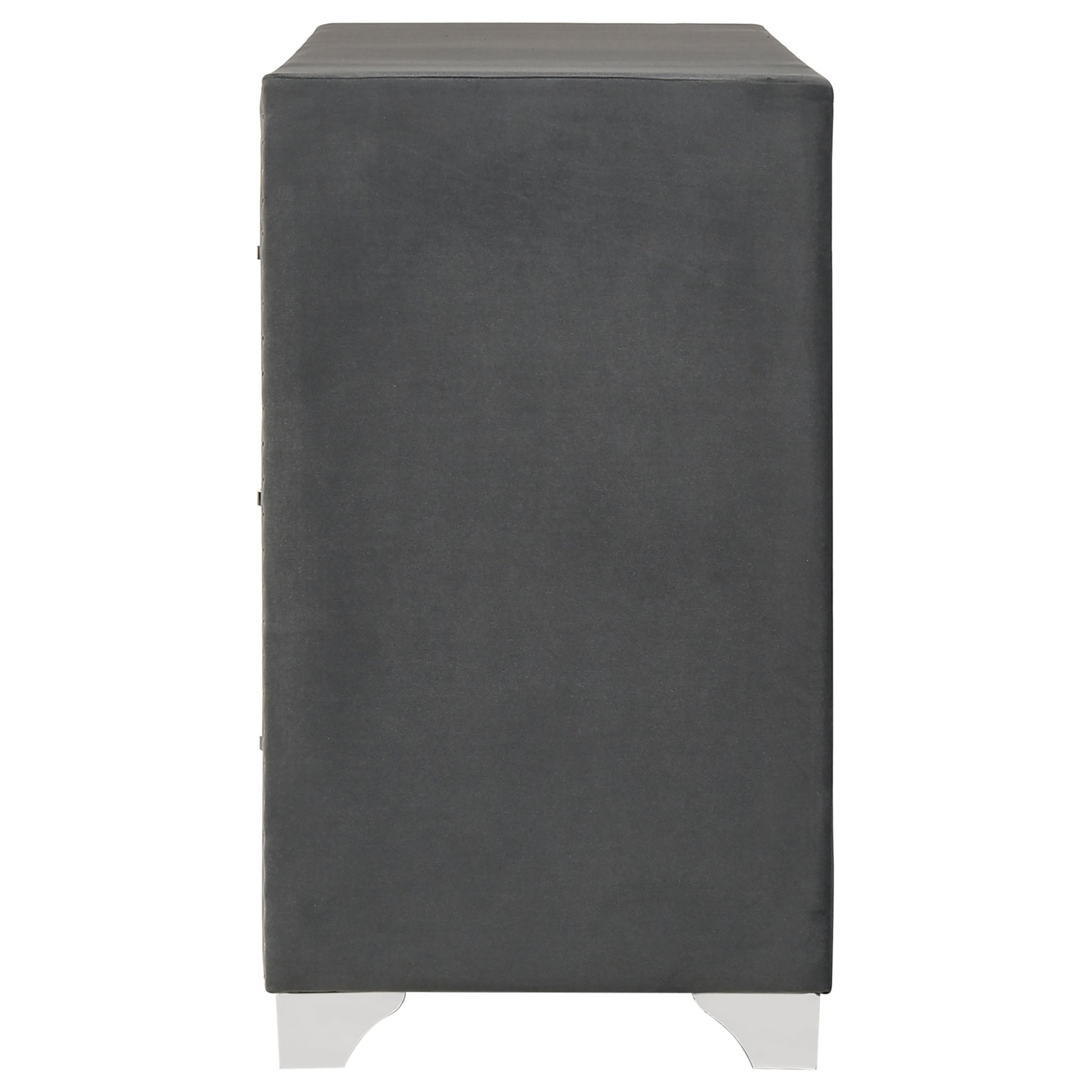 Melody 6-drawer Upholstered Dresser Grey