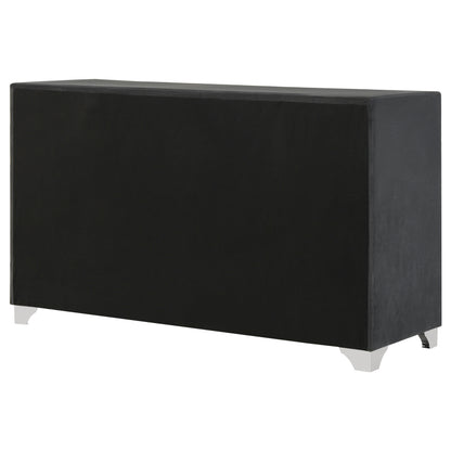 Melody 6-drawer Upholstered Dresser Grey