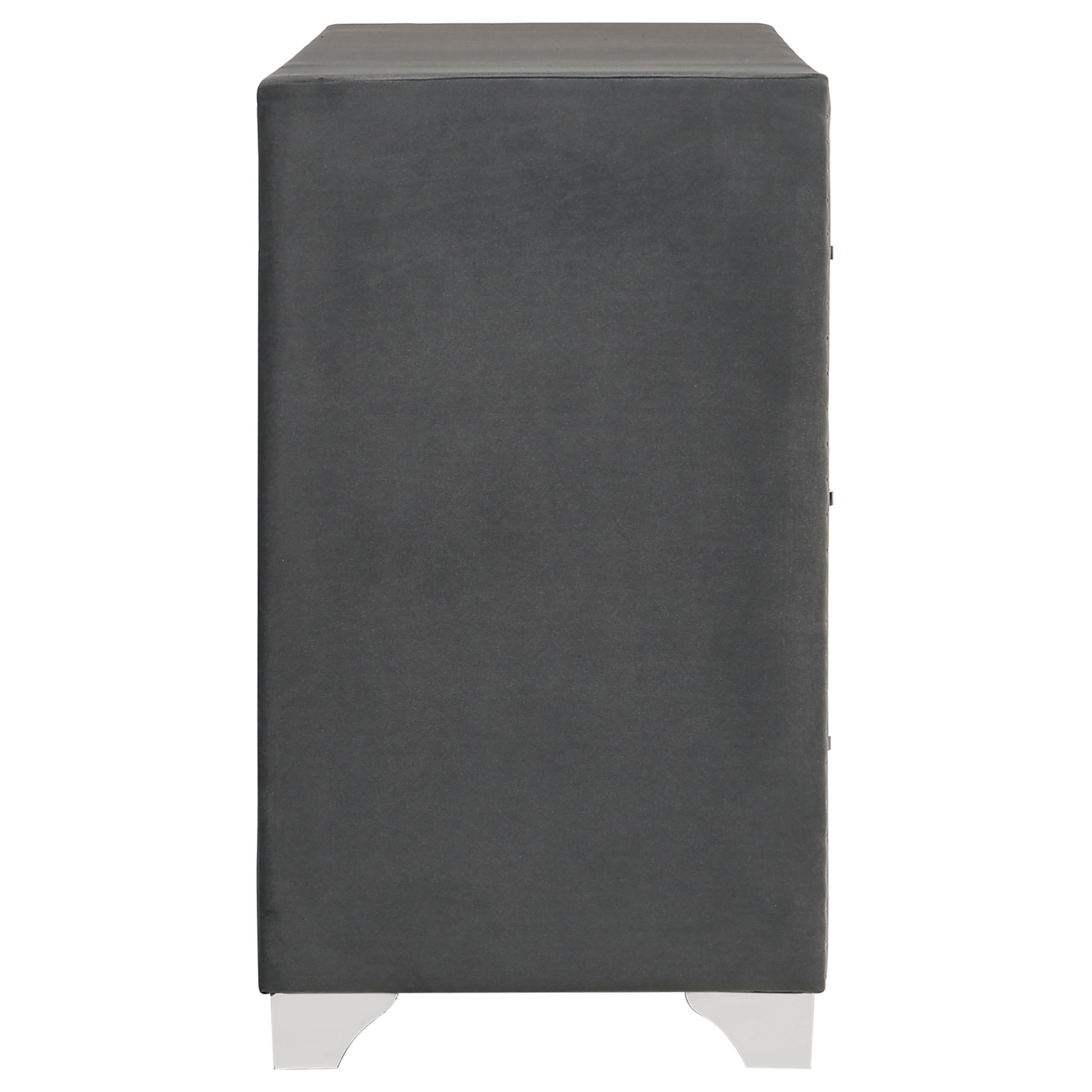 Melody 6-drawer Upholstered Dresser Grey