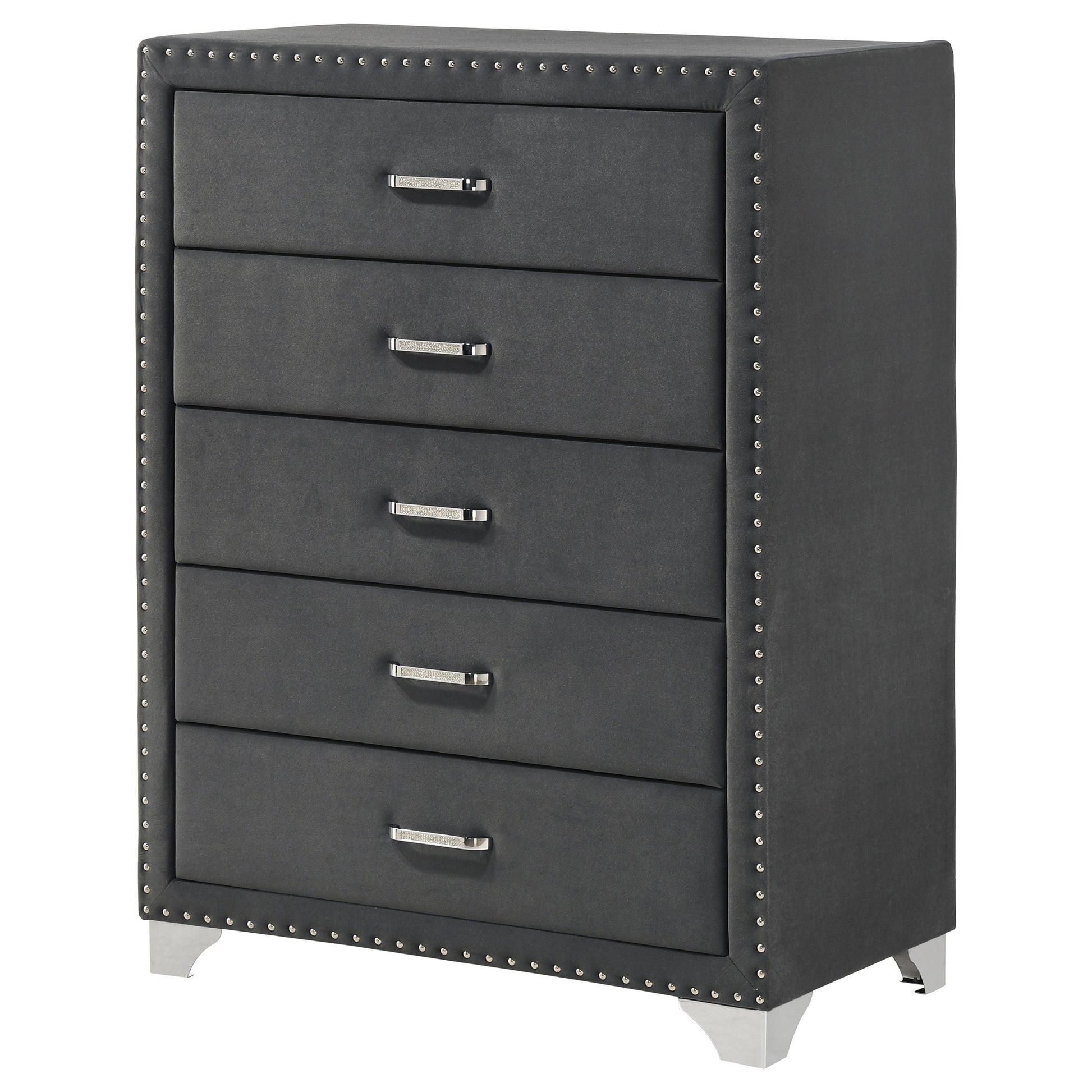 Melody 5-drawer Bedroom Chest Grey