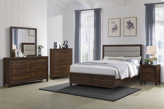 Welsley 5-piece Eastern King Bedroom Set Walnut - The Sleep Loft - Online Mattress Showroom NYC
