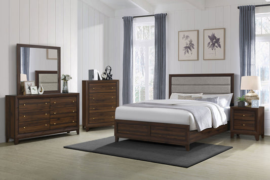 Welsley 5-piece California King Bedroom Set Walnut - The Sleep Loft - Online Mattress Showroom NYC