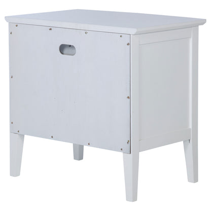 Bexhill 1-drawer Nightstand Bedside Table White