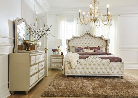 Antonella 4-piece Queen Bedroom Set Ivory 
