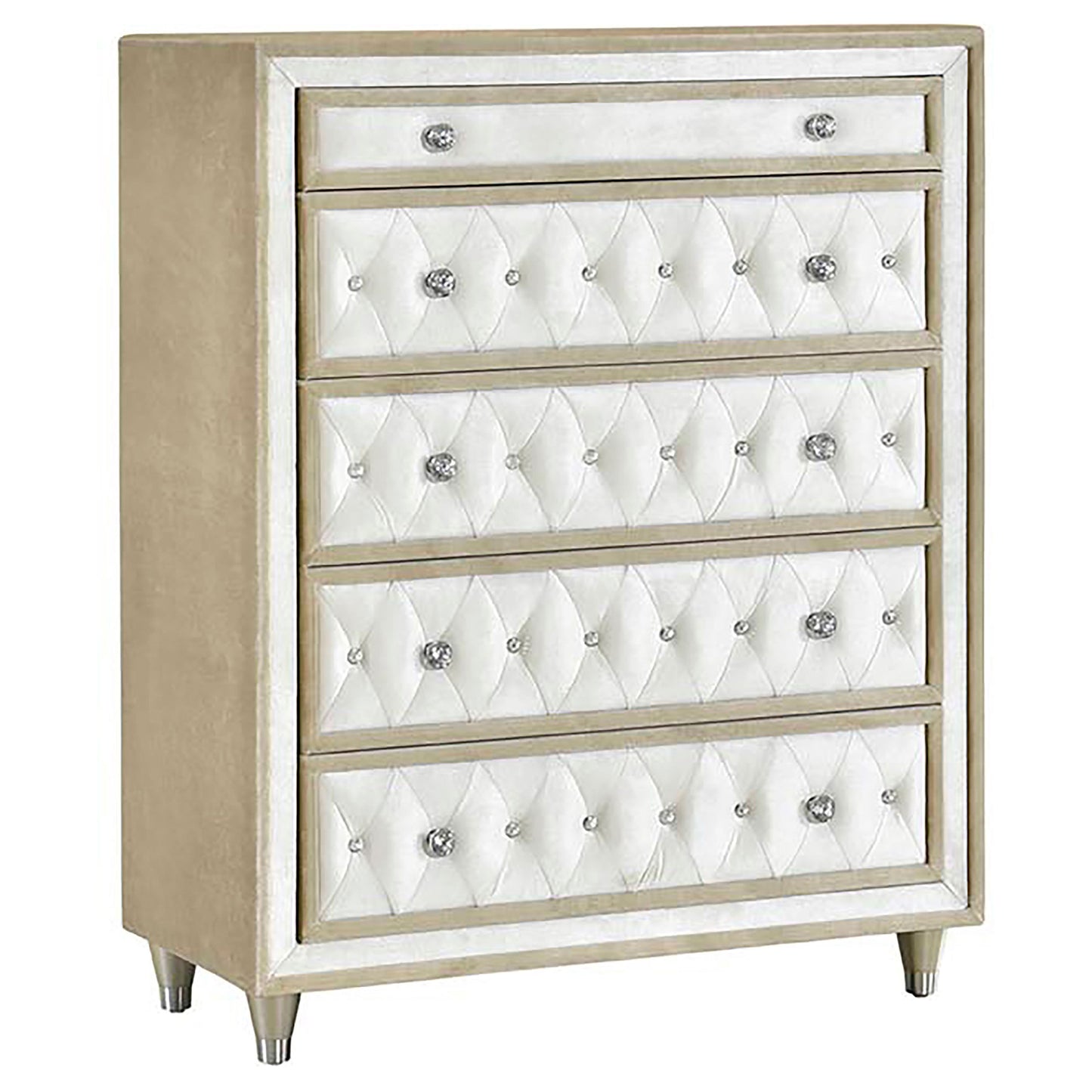 Antonella 5-piece Queen Bedroom Set Ivory 