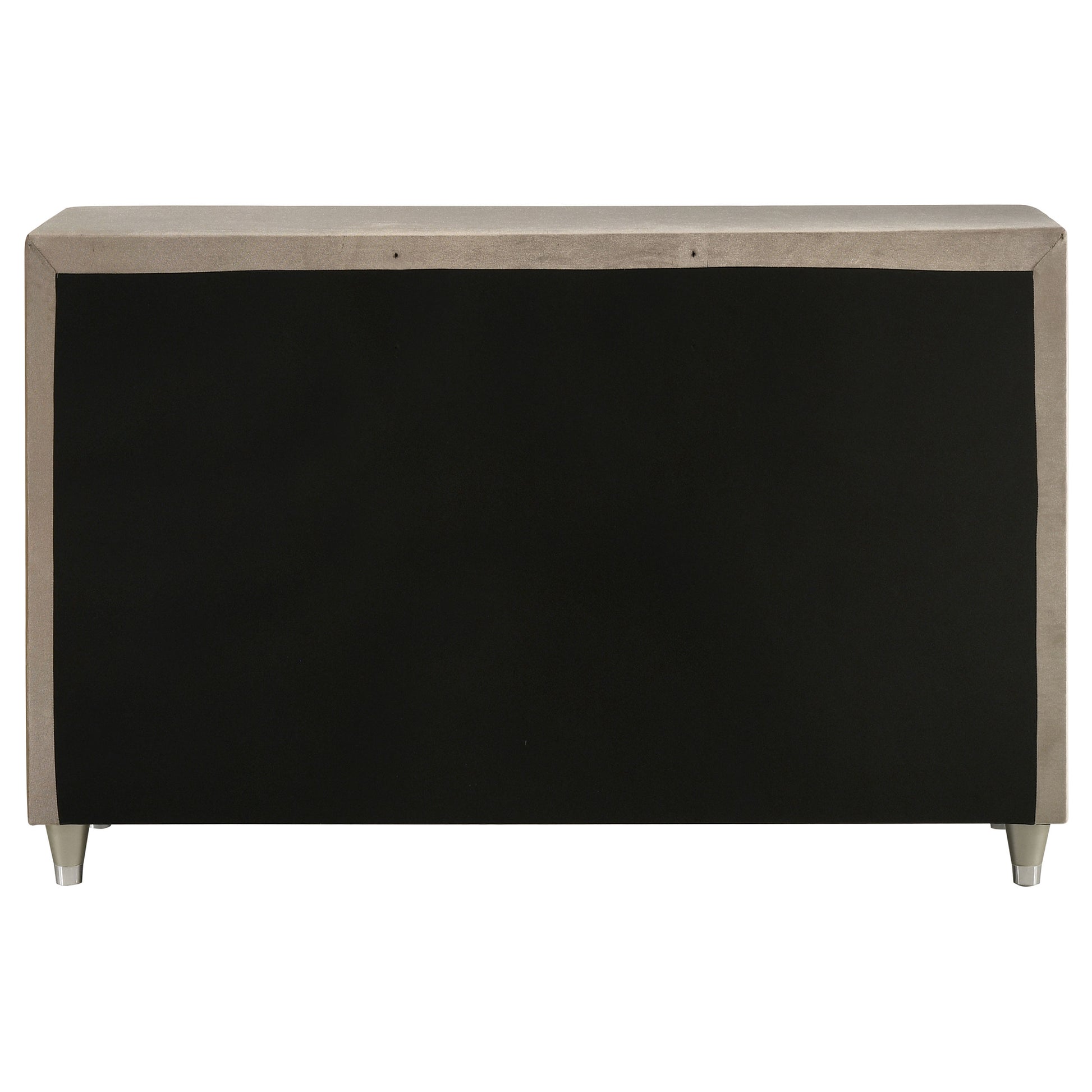 Antonella 7-drawer Upholstered Dresser Ivory and Camel