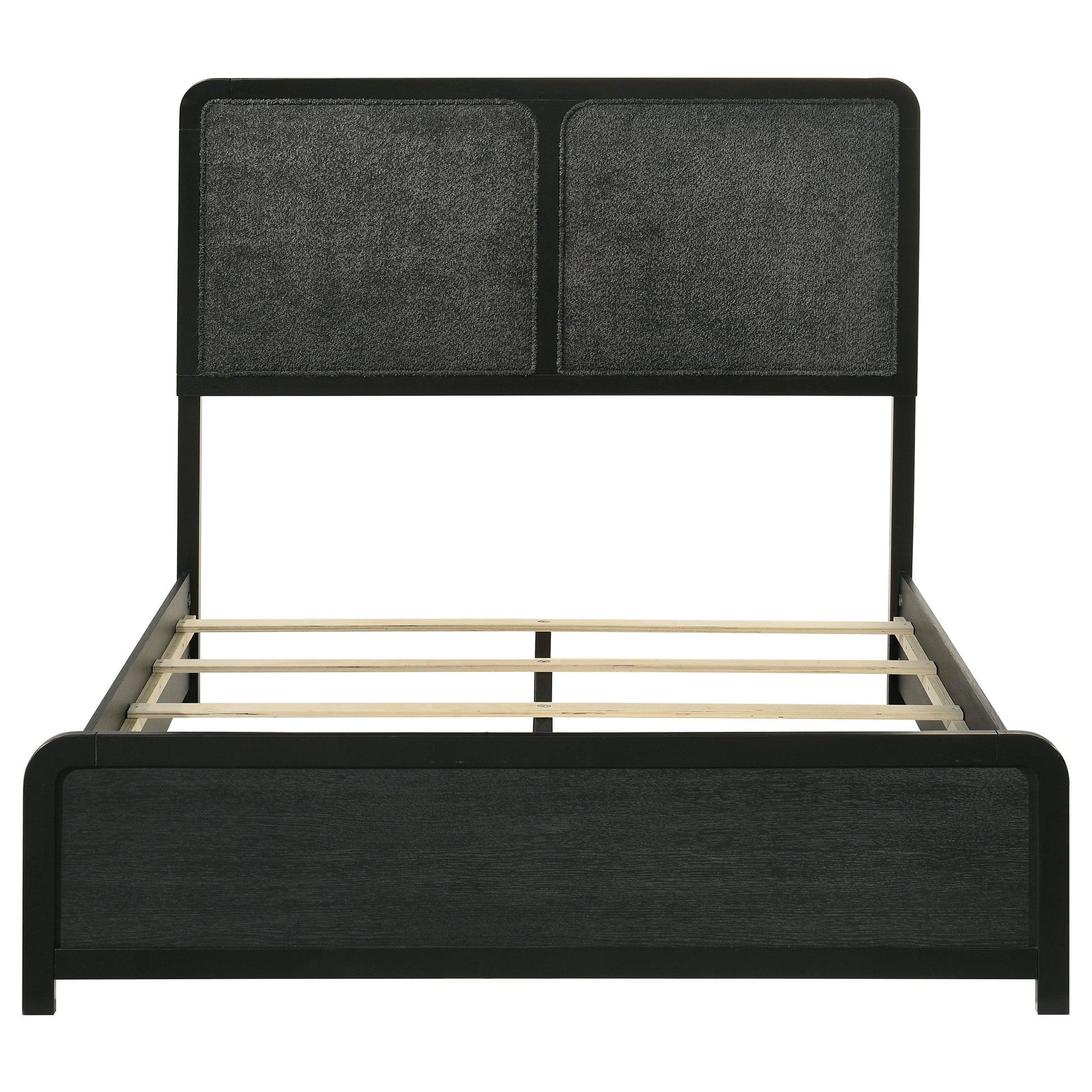 Cavelle 51-inch Upholstered Full Panel Bed Black