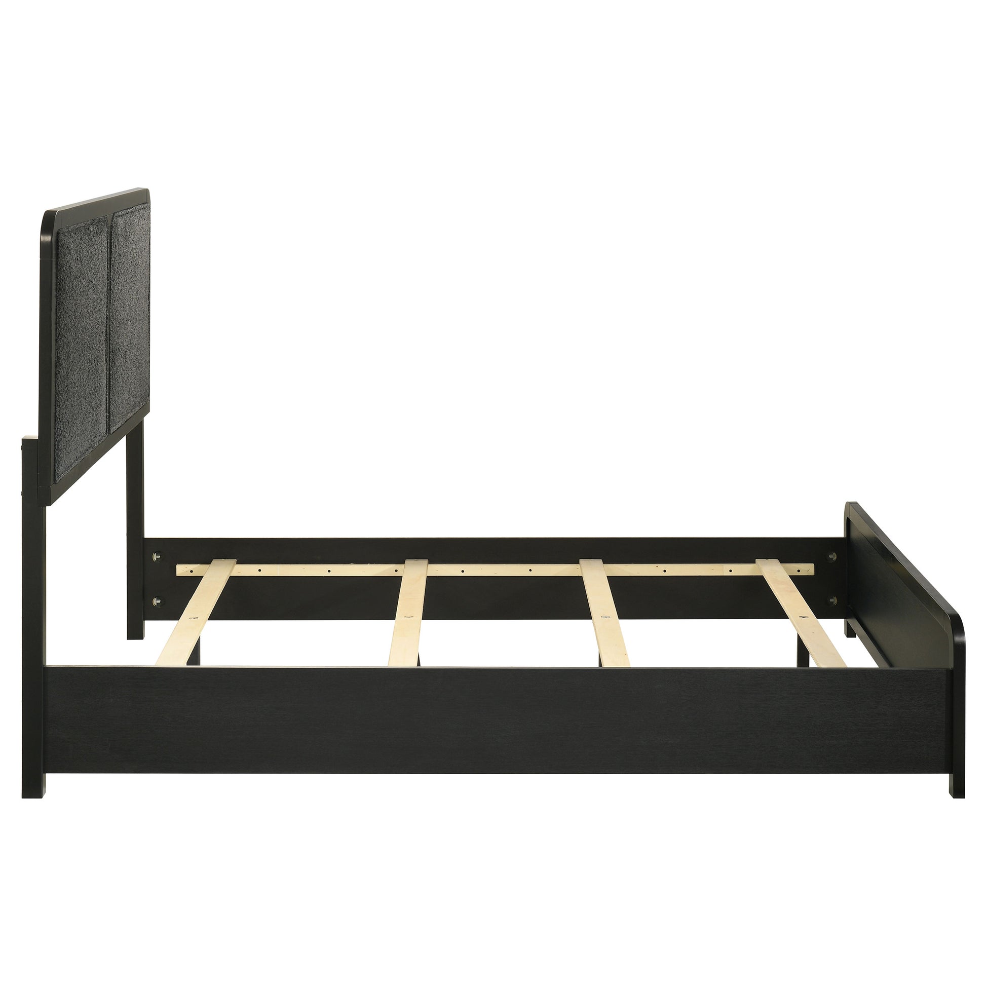 Cavelle 51-inch Upholstered Full Panel Bed Black