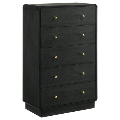 Cavelle 5-piece Twin Bedroom Set Black