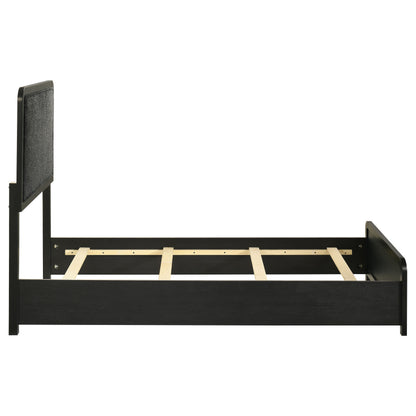 Cavelle 51-inch Upholstered Twin Panel Bed Black