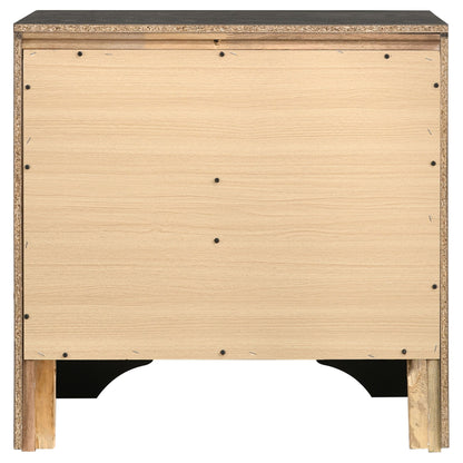 Transitional 2 Drawer Nightstand With Hidden Jewelry Tray