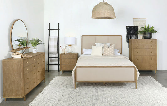 Arini 5-piece Eastern King Bedroom Set Cream and Sand Wash - The Sleep Loft - Online Mattress Showroom NYC