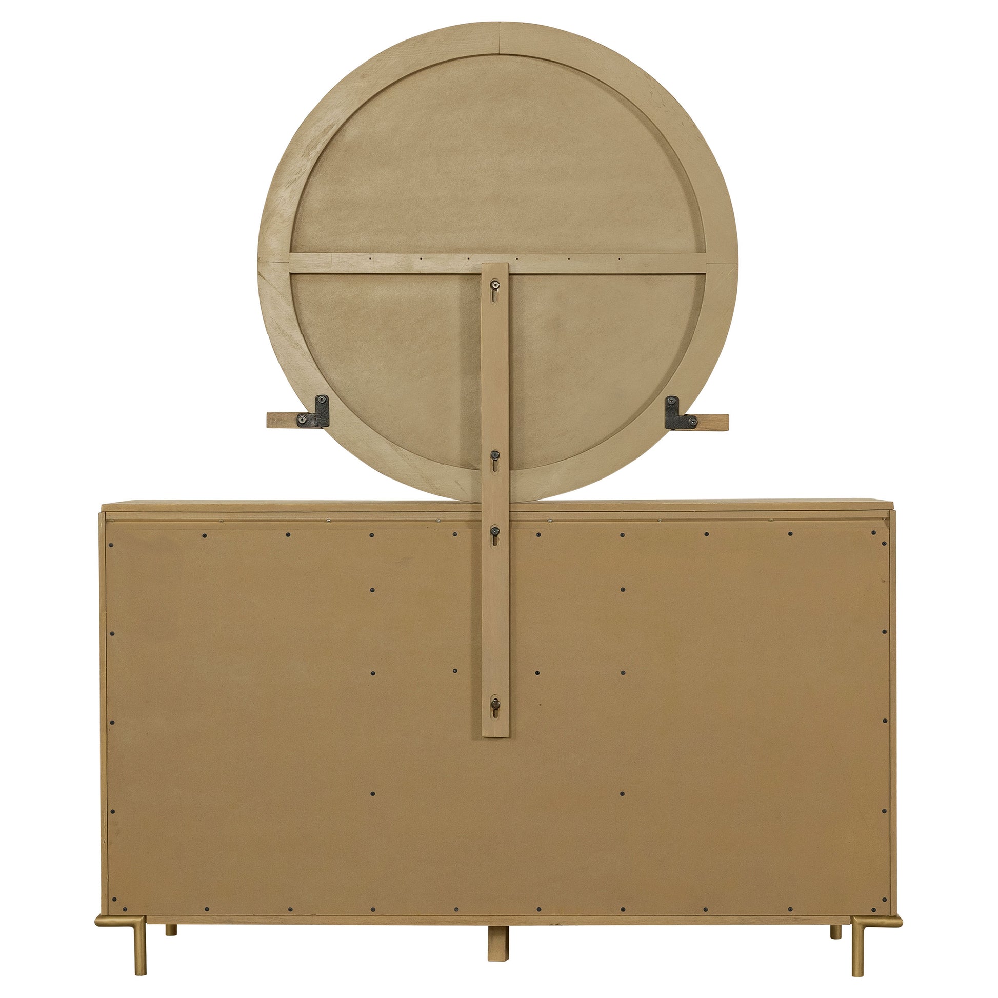 Arini 8-drawer Dresser with Mirror Sand Wash