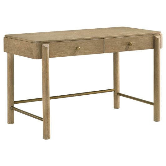 Arini 2-drawer Vanity Desk Makeup Table Sand Wash - The Sleep Loft - Online Mattress Showroom NYC