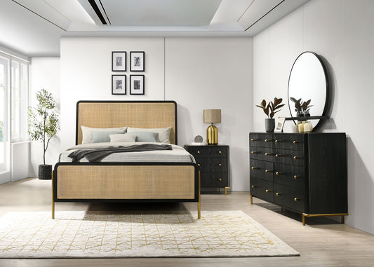 Arini 4-piece California King Bedroom Set Black and Natural - The Sleep Loft - Online Mattress Showroom NYC