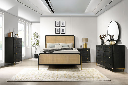 Arini 5-piece California King Bedroom Set Black and Natural - The Sleep Loft - Online Mattress Showroom NYC