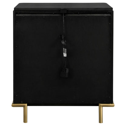 Arini 3-drawer Nightstand Black