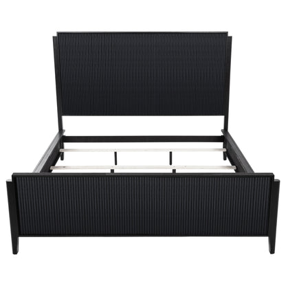 Brookmead Wood California King Panel Bed Black