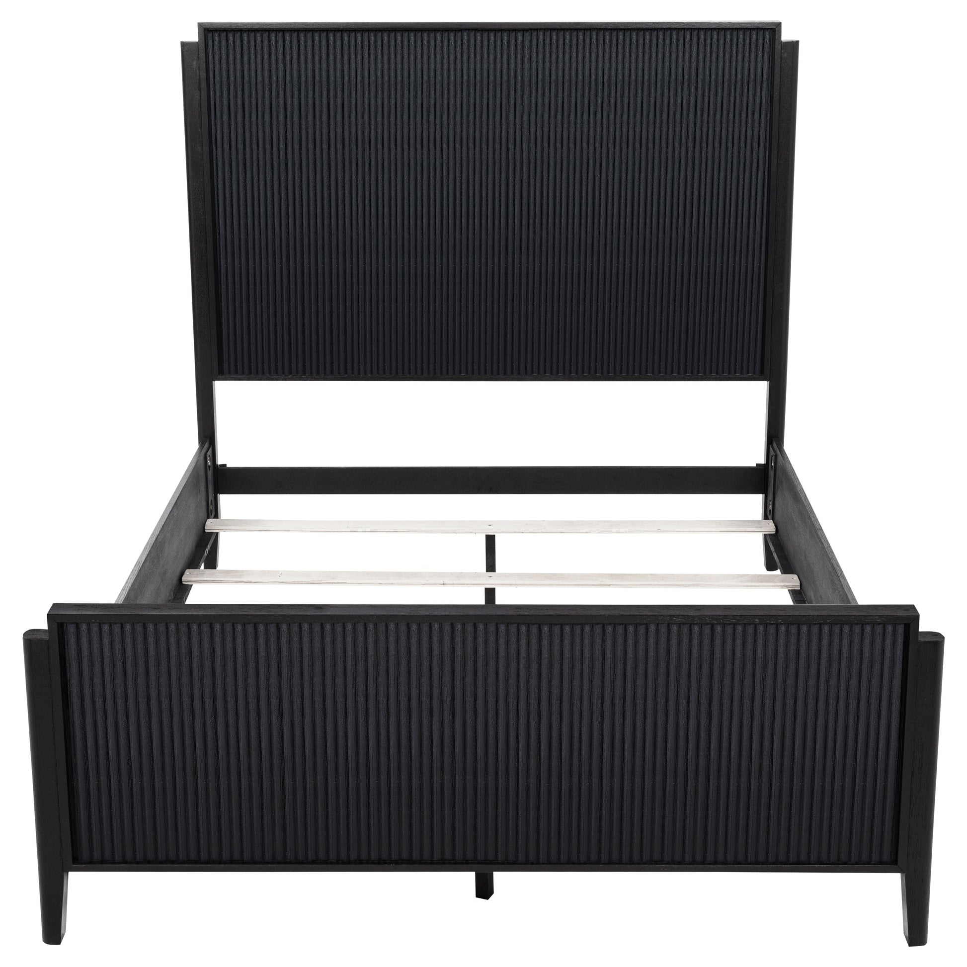 Brookmead Wood Queen Panel Bed Black