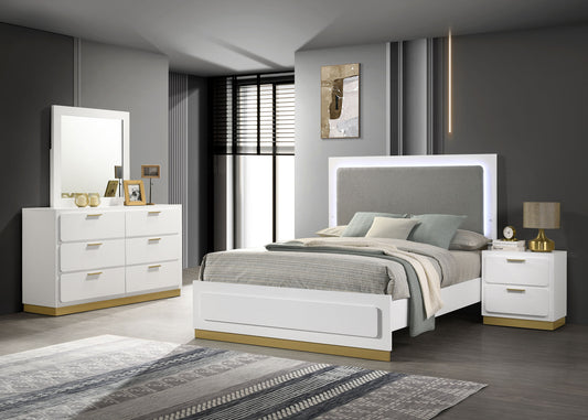 Caraway 4-piece California King Bedroom Set White - The Sleep Loft - Online Mattress Showroom NYC