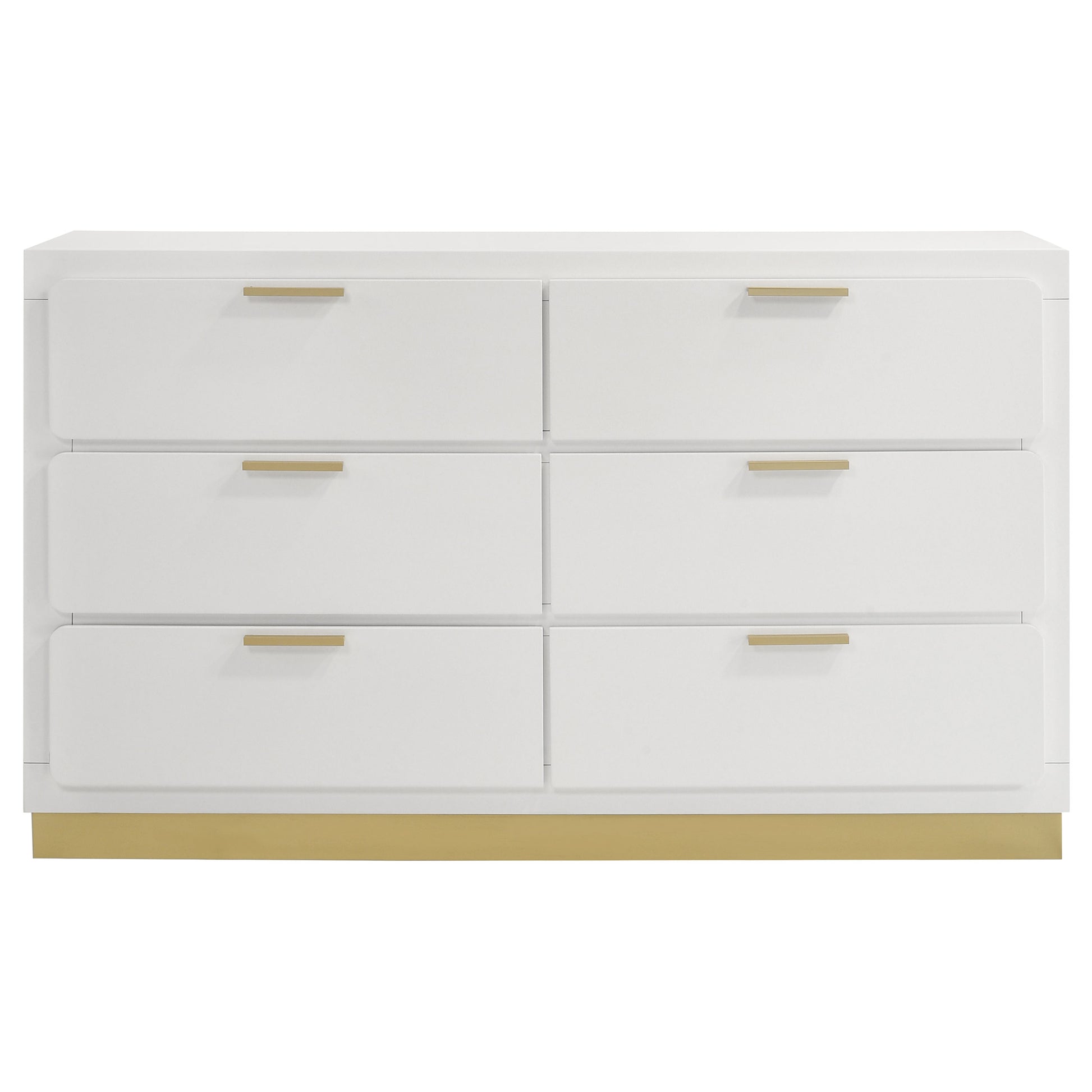 Caraway 6-drawer Dresser White