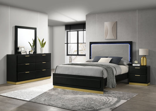 Caraway 4-piece California King Bedroom Set Black - The Sleep Loft - Online Mattress Showroom NYC