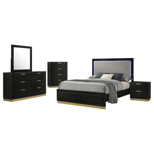 Caraway 5-piece California King Bedroom Set Black - The Sleep Loft - Online Mattress Showroom NYC
