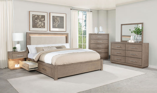 Kenora 5-piece Eastern King Bedroom Set Barley Brown - The Sleep Loft - Online Mattress Showroom NYC