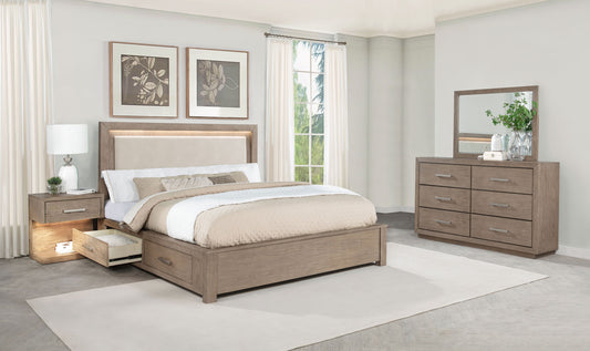 Kenora 4-piece California King Bedroom Set Barley Brown - The Sleep Loft - Online Mattress Showroom NYC